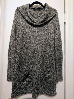 Vero Moda Marled Cowl Neck Pocket Sweater